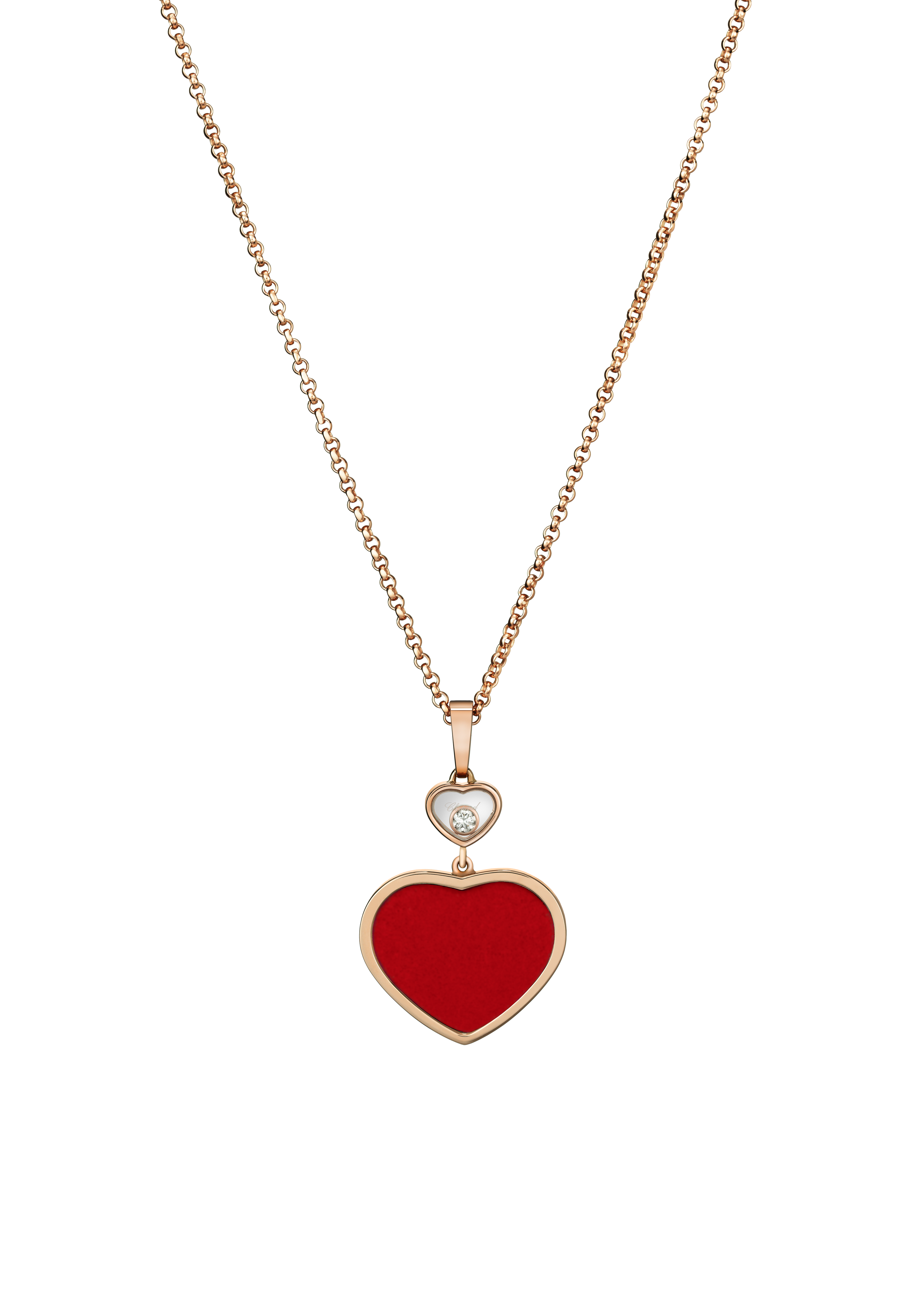 Luxury Diamond Pendant Happy Hearts | Chopard® 797482-5801
