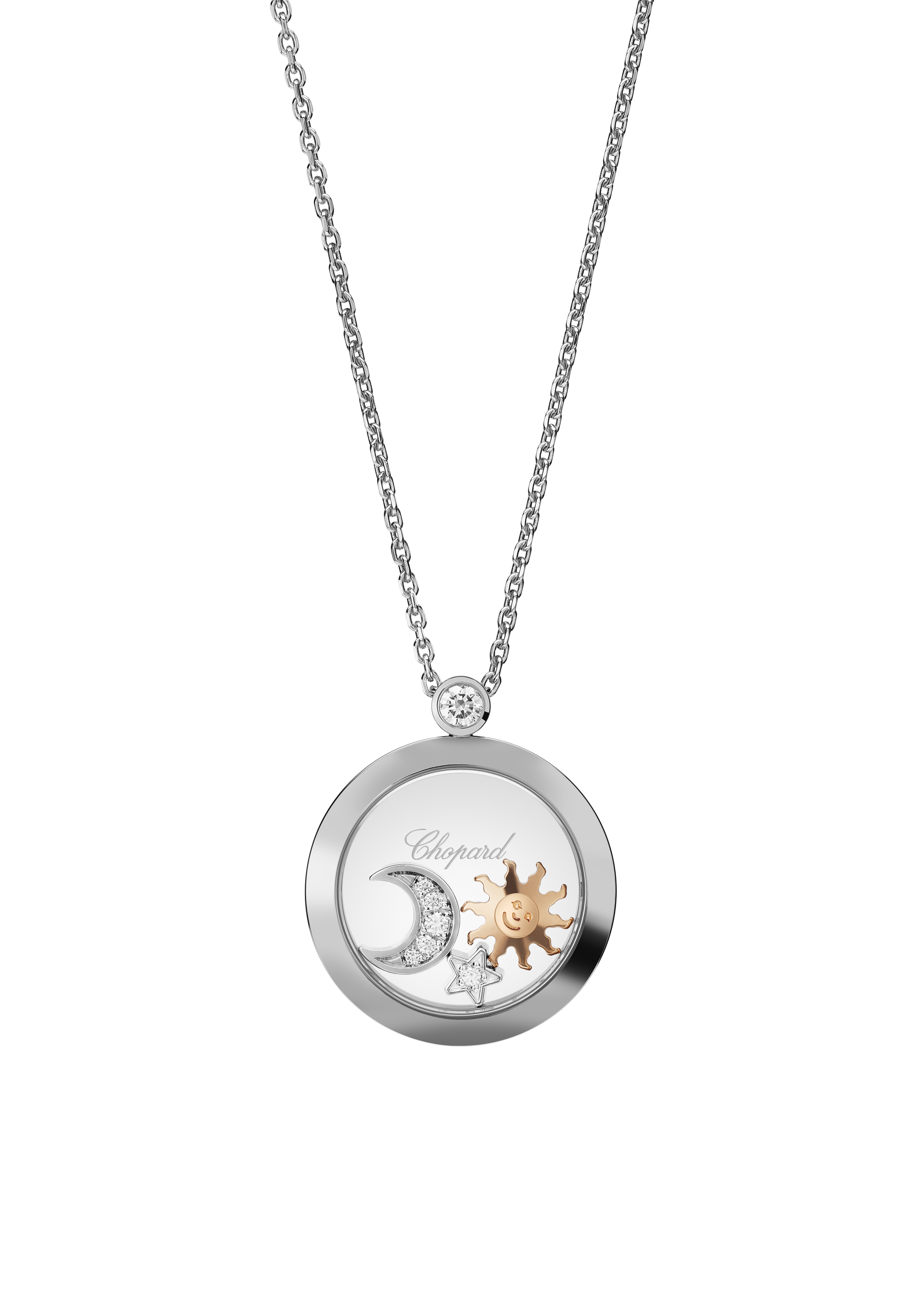 Luxury Pendant Happy Sun, Moon and Stars | Chopard® 799434-1201