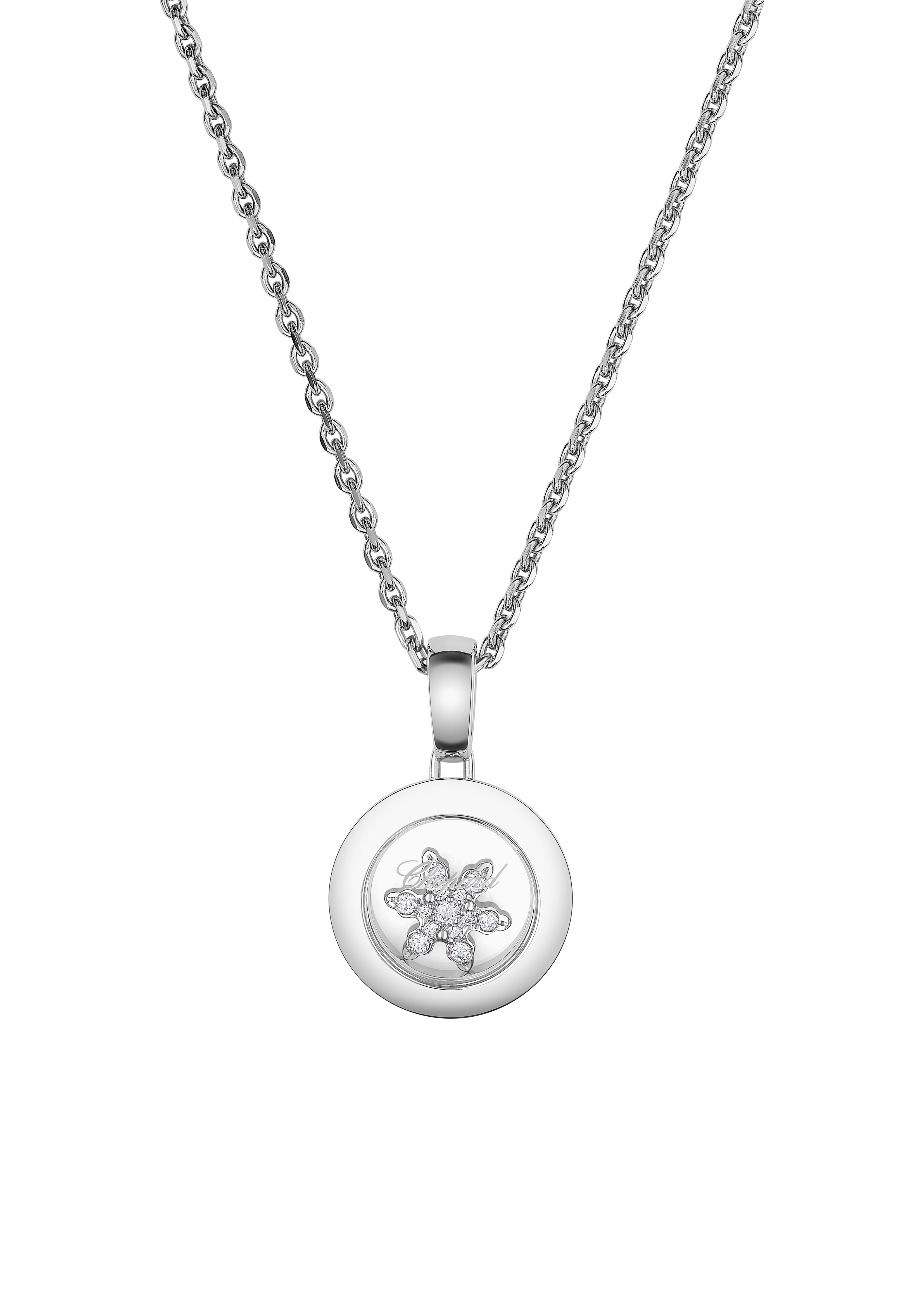Luxury Diamond Pendant Happy Snowflakes | Chopard® 79A018-1401