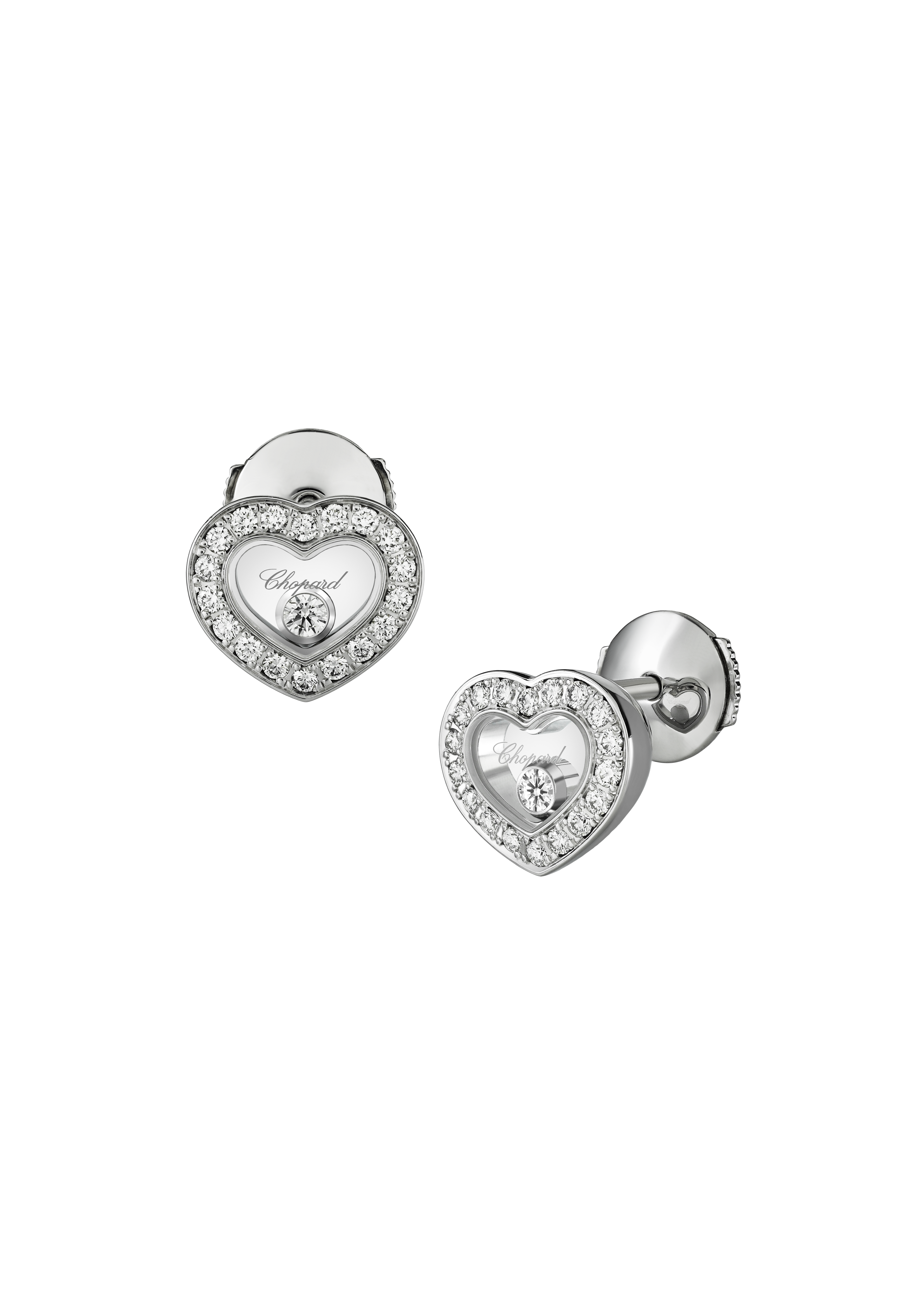 Luxury Diamond Earrings Happy Diamonds Icons | Chopard® 83A054-1201