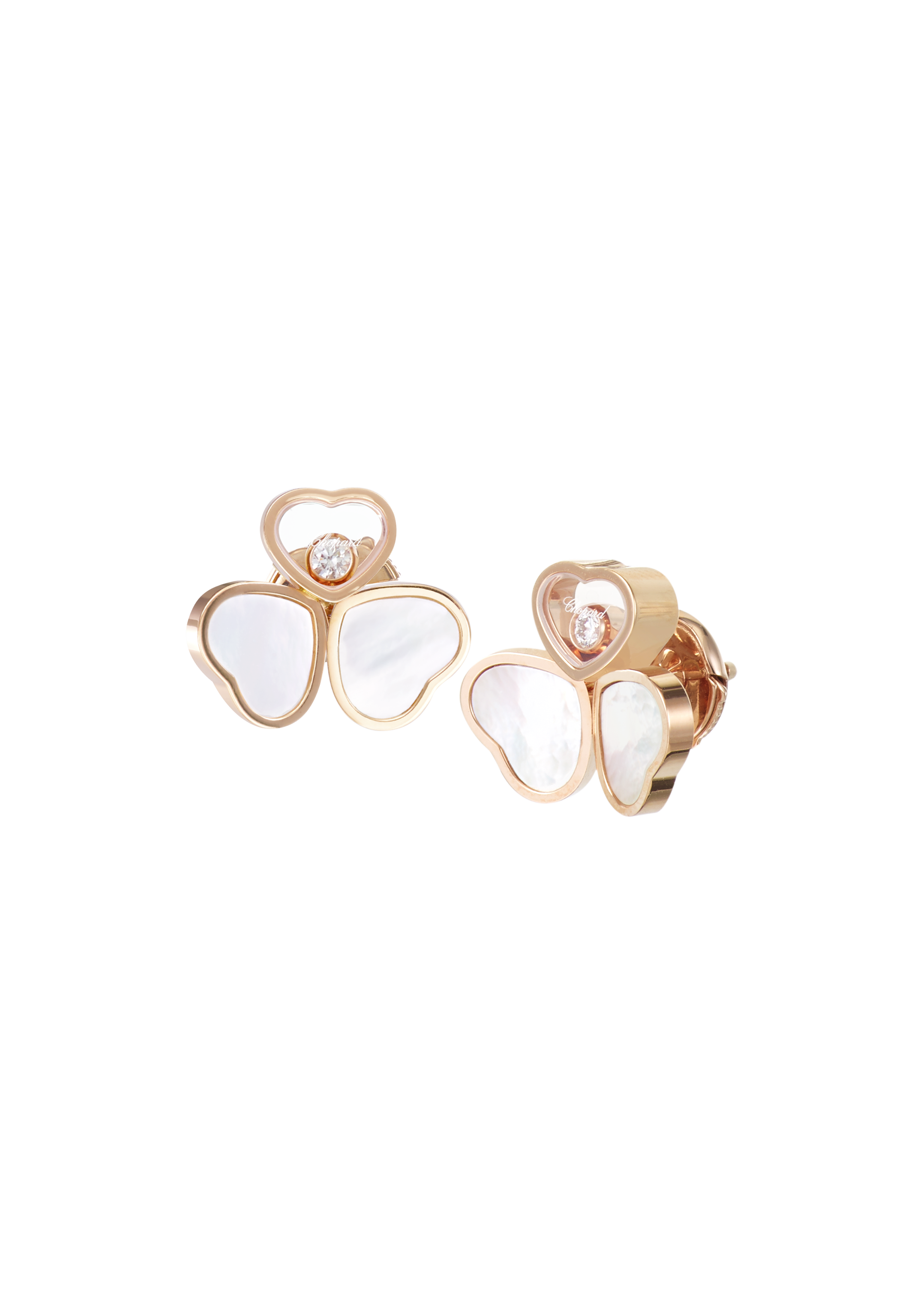 Luxury Diamond Earrings Happy Hearts Wings | Chopard® 83A083-5301
