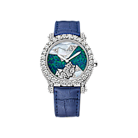 Chopard Happy Sport腕表 女士 钻石 腕表 正面视图