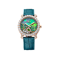 Chopard Happy Sport腕表 女士 钻石 腕表 正面视图