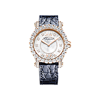 Chopard Happy Sport腕表 女士 钻石 腕表 正面视图