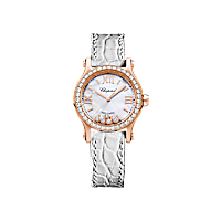 Chopard 해피 스포츠 여성 - 다이아몬드 시계 정면 뷰
