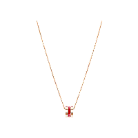 Chopard - Pendant Ice Cube Red HyCeram&reg; Pendant 797005-9001 front view