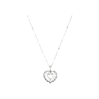 Chopard - Ciondolo Diamanti Precious Lace C&oelig;ur 798352-1001 Vista frontale
