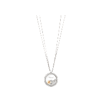 Chopard - Diamond Pendant Happy Sun, Moon and Stars 799450-1401 front view