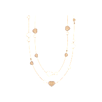 Chopard - Necklace Happy Hearts Golden Hearts 81A007-5921 front view