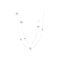 Chopard - Diamond Necklace Happy Hearts Wings 81A083-1901 front view
