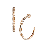 Chopard - Diamond Earrings Ice Cube 837008-5002 front & 3/4 view