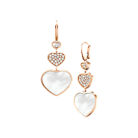 Chopard - Earrings Happy Hearts 837482-5316 front & 3/4 view