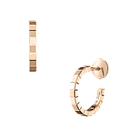 Chopard - Earrings Ice Cube 837702-5006 front & 3/4 view