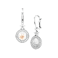Chopard - Diamond Earrings Happy Diamonds Sun, Moon and Stars 839434-1401 front & 3/4 view