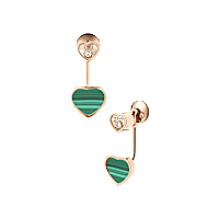 Chopard - Earrings Happy Hearts 83A082-5102 front & 3/4 view