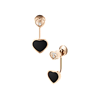 Chopard - Earrings Happy Hearts 83A082-5201 front & 3/4 view
