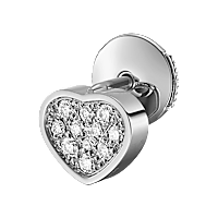 Chopard - 钻石 耳环 My Happy Hearts 83A086-1902 正面及3/4视图