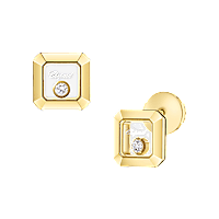 Chopard - Diamond Earrings Happy Diamonds Icons 83A114-0001 front & 3/4 view