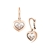 Chopard - Earrings Happy Diamonds Icons 83A611-5301 front & 3/4 view