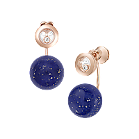 Chopard - Orecchini Diamanti Happy Diamonds Planet 83A619-5501 Vista frontale e 3/4
