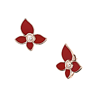 Chopard - Diamond Earclips Happy Butterfly X Mariah Carey 848599-5001 front & 3/4 view
