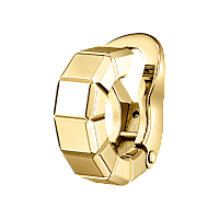 Chopard - Clip earrings Ice Cube 849834-0001 front & 3/4 view