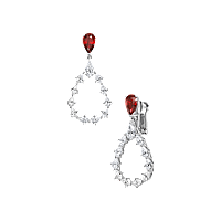 Chopard - Diamond Earclips L'Heure Du Diamant Drop 84A063-1301 front & 3/4 view