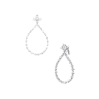 Chopard - 钻石 夹式耳环 L'Heure Du Diamant Drop 84A069-1001 正面及3/4视图