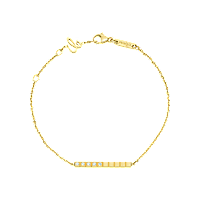 Chopard - Diamond Bracelet Ice Cube 857702-0002 fastened in a loop with the buckle view