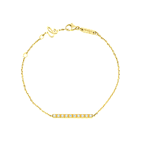 Chopard - Diamond Bracelet Ice Cube 857702-0003 fastened in a loop with the buckle view