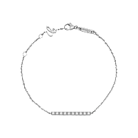 Chopard - Diamond Bracelet Ice Cube 857702-1003 fastened in a loop with the buckle view