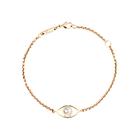 Chopard - ブレスレット ハッピーダイヤモンド グッドラック チャーム 857863-5001 バックルで留めたループビュー