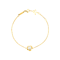 Chopard - ダイヤモンド ブレスレット ハッピーダイヤモンド アイコン 85A017-0001 バックルで留めたループビュー