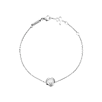 Chopard - ダイヤモンド ブレスレット ハッピーダイヤモンド アイコン 85A017-1001 バックルで留めたループビュー