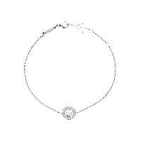 Chopard - Diamond Bracelet Happy Diamonds Icons 85A017-1201 fastened in a loop with the buckle view