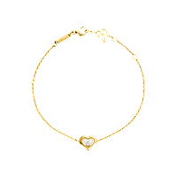 Chopard - ダイヤモンド ブレスレット ハッピーダイヤモンド アイコン 85A054-0001 バックルで留めたループビュー