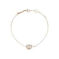Chopard - ダイヤモンド ブレスレット ハッピーダイヤモンド アイコン 85A054-5201 バックルで留めたループビュー