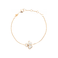 Chopard - Diamond Bracelet Happy Hearts Wings 85A083-5031 fastened in a loop with the buckle view