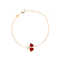 Chopard - Bracciale Diamanti Happy Hearts Wings 85A183-5081 Vista fissata in un anello con fibbia