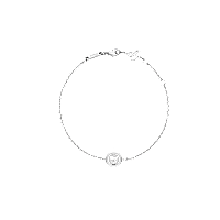Chopard - Diamond Bracelet Happy Diamonds Icons 85A191-1001 fastened in a loop with the buckle view