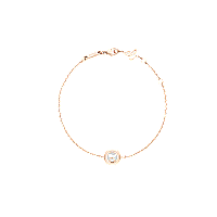 Chopard - Diamond Bracelet Happy Diamonds Icons 85A191-5001 fastened in a loop with the buckle view