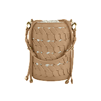 Chopard Happy Hearts Pelle di vitello martellata Borsa da donna - veduta frontale