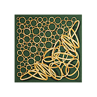 vert - 90&nbsp;x 90 cm Foulard vue &agrave; plat