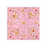 وردي فاتح - 90 &times; 90 سم وشاح عرض منبسط