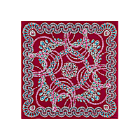 Fuchsia - 90 x 90 cm (35.4" x 35.4") Scarf flat view