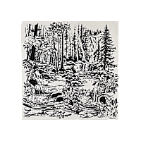 Schwarz & Marineblau &ndash; 90 x 90 cm &ndash; Doubleface Schal Flachansicht