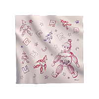 Chopard Pink - 90 x 90 cm Happy Clown Blanket front view