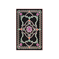 Schwarz &ndash; 140 x 200 cm Stola Flachansicht