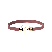 Chopard "C" Signature Grained Calfskin Belt - front view