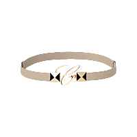 Chopard "C" Signature Grained Calfskin Belt - front view
